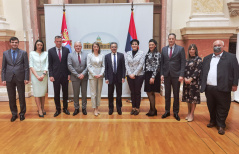 28 April 2021 The Parliamentary Friendship Group with Cyprus and the Ambassador of Cyprus to Serbia